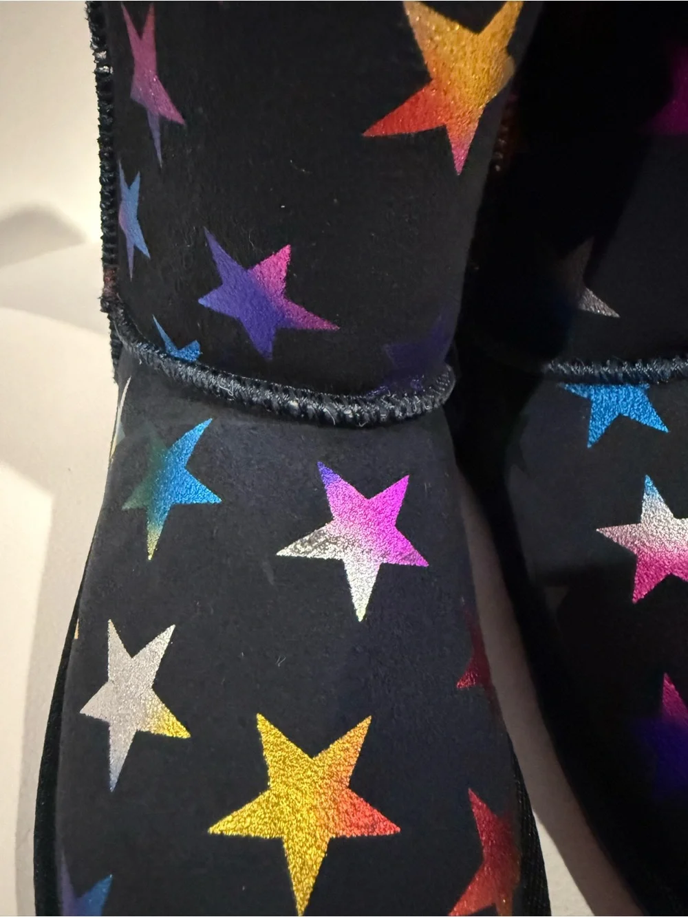 ☀️🌊 Emu Australia Children's Black Star Print Boots NWT